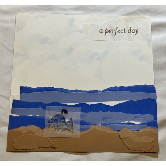 Handmade (2) 12"x12" Premade Scrapbook Pages Layout Beach Summer Sun Vacation - Picture 2 of 3